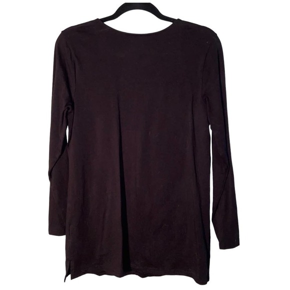 Denim & Co Black Tunic Top | Small - Picture 2 of 3